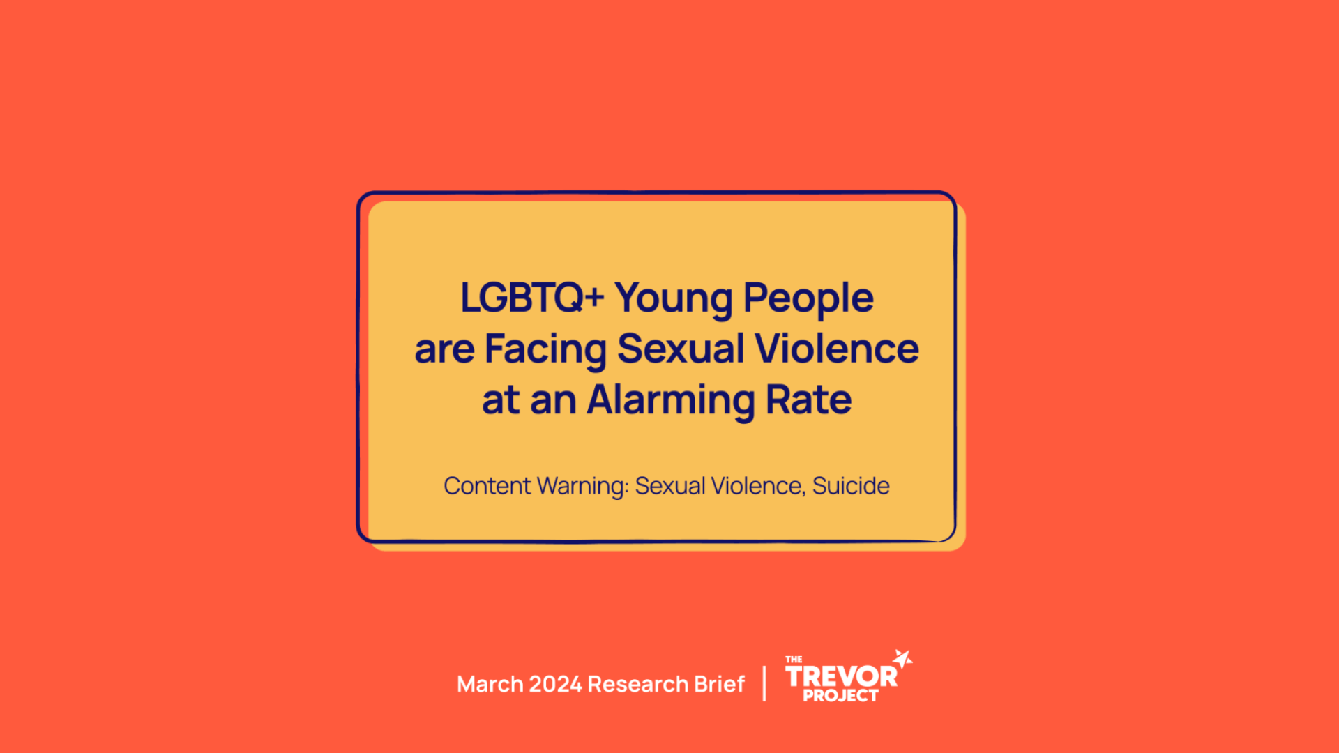 Sexual Violence and Suicide Risk among LGBTQ Young People The